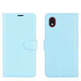 Galaxy A01 Core      Pu Wallet Case    [Lightblue]