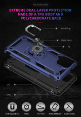 Samsung Galaxy A22 4G      Military Armour Case    Navy