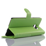Galaxy S6 Edge Plus      Pu Wallet Case    [Green]