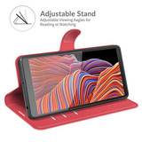 Galaxy Xcover 5      Pu Wallet Case    [Red]