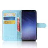 Galaxy S9 Plus      Pu Wallet Case    [Lightblue]
