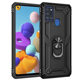Samsung Galaxy A21s      Military Armour Case    Black