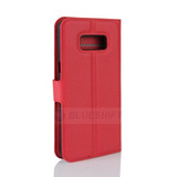 Galaxy S8 Plus      Pu Wallet Case    [Red]