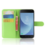 Galaxy J2 Pro 2018      Pu Wallet Case    [Green]