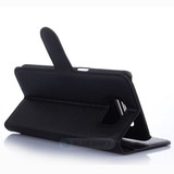 Galaxy S6 Edge      Pu Wallet Case    [Black]