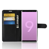 Galaxy Note 9      Pu Wallet Case    [Black]