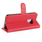 Galaxy S9      Pu Wallet Case    [Red]