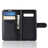 Galaxy S10      Pu Wallet Case    [Black]