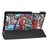 Samsung Galaxy Tab A 8.0 2019 T290    Designer Tri-Fold Case      Graffiti