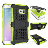 Samsung Galaxy S7 Edge      Heavy Duty Case    Green
