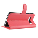 Galaxy S10      Pu Wallet Case    [Red]