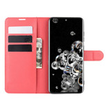 Galaxy S20 Ultra      Pu Wallet Case    [Red]