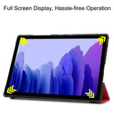 Samsung Galaxy Tab A7 10.4 T500    Tri-Fold PU Case    Red