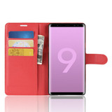 Galaxy Note 9      Pu Wallet Case    [Red]