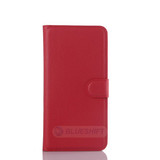 Galaxy S6 Edge Plus      Pu Wallet Case    [Red]