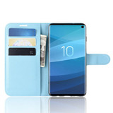 Galaxy S10      Pu Wallet Case    [Lightblue]
