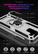 Samsung Galaxy A8 Plus 2018      Military Armour Case    Black