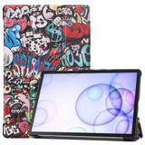Samsung Galaxy Tab S6 T860    Designer Tri-Fold Case      Graffiti