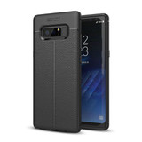 Samsung Galaxy Note 8      Leather Texture Case    Black