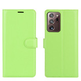 Galaxy Note 20 Ultra      Pu Wallet Case    [Green]