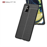Samsung Galaxy A71 5G      Leather Texture Case    Black