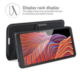 Galaxy Xcover 5      Pu Wallet Case    [Black]