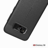 Samsung Galaxy S8      Leather Texture Case    Black