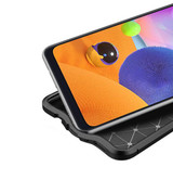 Samsung Galaxy A31      Leather Texture Case    Black