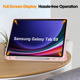 Samsung Galaxy Tab S9 X710    Tri-Fold PU Case    Pink