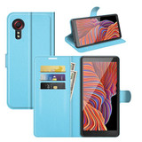 Galaxy Xcover 5      Pu Wallet Case    [Lightblue]