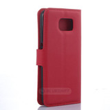 Galaxy S6      Pu Wallet Case    [Red]
