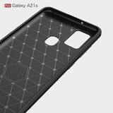 Samsung Galaxy A21s      Carbon Fibre Case    Black