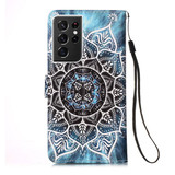 Samsung Galaxy S21 Ultra      Designer PU Case      Mandala
