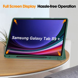 Samsung Galaxy Tab S9+ X810    Tri-Fold PU Case    Teal