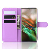 Galaxy Note 10      Pu Wallet Case    [Purple]