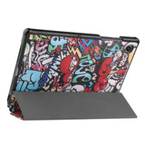 Samsung Galaxy Tab A8 10.5 (2021) X200    Designer Tri-Fold Case      Graffiti