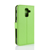 Galaxy J8 2018      Pu Wallet Case    [Green]