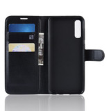 Galaxy A50      Pu Wallet Case    [Black]
