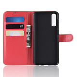 Galaxy A70      Pu Wallet Case    [Red]