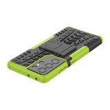 Samsung Galaxy S21 Ultra      Heavy Duty Case    Green