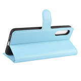 Galaxy A90 5G      Pu Wallet Case    [Lightblue]