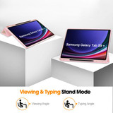 Samsung Galaxy Tab S9+ X810    Tri-Fold PU Case    Pink