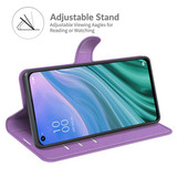Oppo A74 5G      Pu Wallet Case    [Purple]