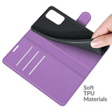 Oppo A74 5G      Pu Wallet Case    [Purple]