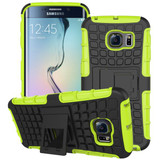 Samsung Galaxy S6 Edge      Heavy Duty Case    Green