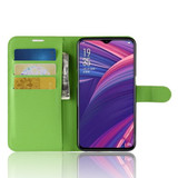 Oppo R17 Pro      Pu Wallet Case    [Green]