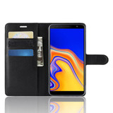 Galaxy J4Plus/J4+      Pu Wallet Case    [Black]