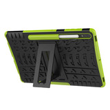 Samsung Galaxy Tab S9+ X810    Heavy Duty Case    Green