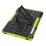 Samsung Galaxy Tab S9+ X810    Heavy Duty Case    Green
