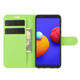 Galaxy A01 Core      Pu Wallet Case    [Green]